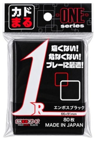 画像1: ※10月17日まで受付※【予約】カドまるスリーブ ONEシリーズ エンボススリーブ ブラック [26年11月上旬] (1)
