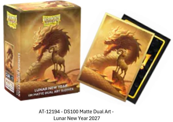 画像1: ※10月31日まで受付※【予約】AT-12194 ドラゴンシールド- DS100 Matte Dual Art - Lunar New Year 2027 [27年1月] (1)