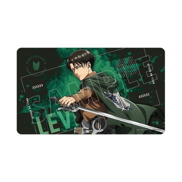 画像1: ※10月10日まで受付※【予約】マルチデスクマットTVアニメ『進撃の巨人』 描き下ろし リヴァイ 戦う背中ver. 第2弾 [27年1月下旬] (1)