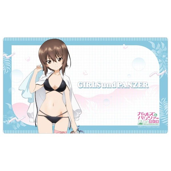 画像1: ※11月28日まで受付※【予約】ラバーマット ガールズ＆パンツァー 最終章 西住まほ／リゾート水着 [27年2月] (1)
