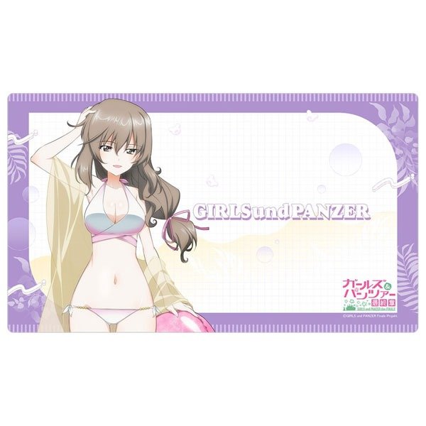 画像1: ※11月28日まで受付※【予約】ラバーマット ガールズ＆パンツァー 最終章 島田千代／リゾート水着 [27年2月] (1)