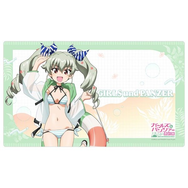 画像1: ※11月28日まで受付※【予約】ラバーマット ガールズ＆パンツァー 最終章 アンチョビ／リゾート水着 [27年2月] (1)