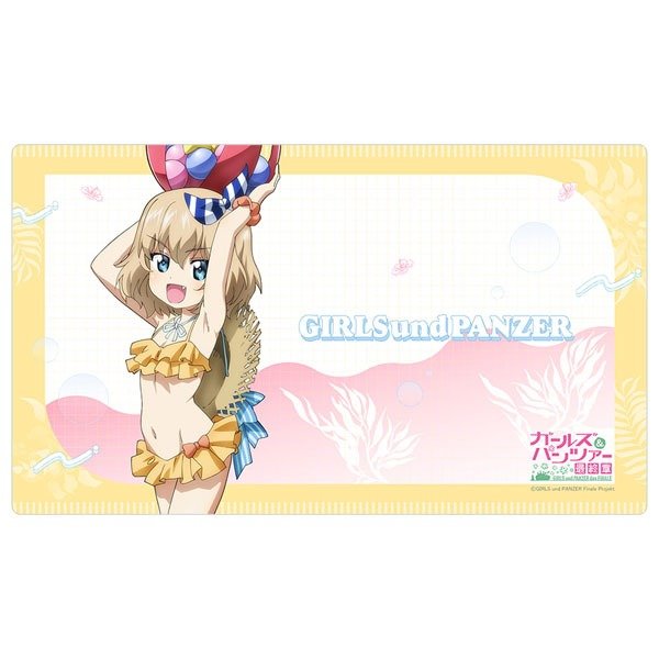 画像1: ※11月28日まで受付※【予約】ラバーマット ガールズ＆パンツァー 最終章 カチューシャ／リゾート水着 [27年2月] (1)