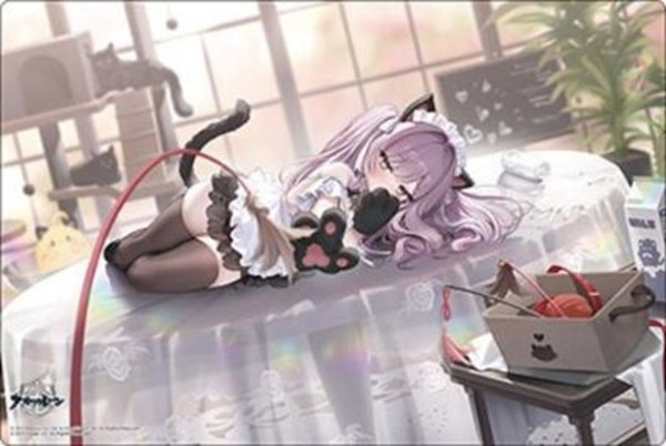 画像1: ※10月31日まで受付※【予約】ブシロードラバーマットV2・2224 アズールレーン『ヴィットリオ・クニベルティ』ネコネコ習性研究ver. [2701/15] (1)