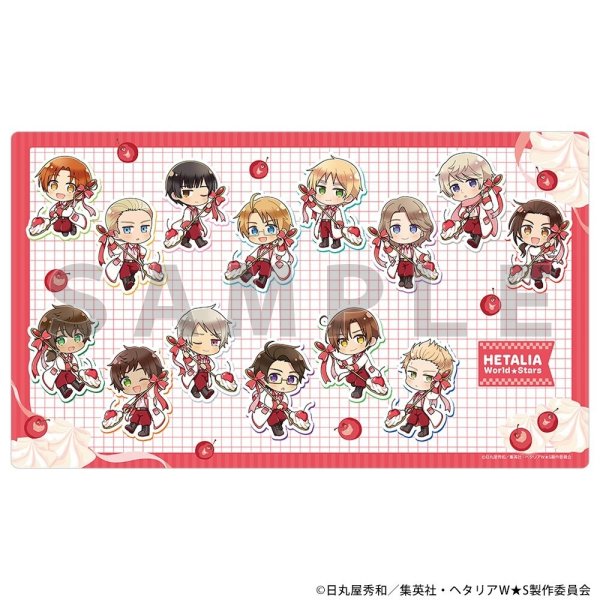 画像1: ※11月28日まで受付※【予約】ラバーマット ヘタリア World★Stars（さくらんぼほいっぷ） [27年2月中旬] (1)