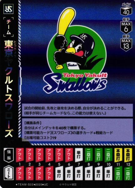 画像1: 【DO】[チーム]東京ヤクルトスワローズ【UC】BP01/TEAM-S03 (1)