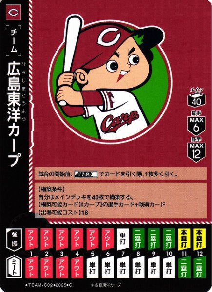 画像1: 【DO】[チーム]広島東洋カープ【C】TEAM-C02[カープ] (1)