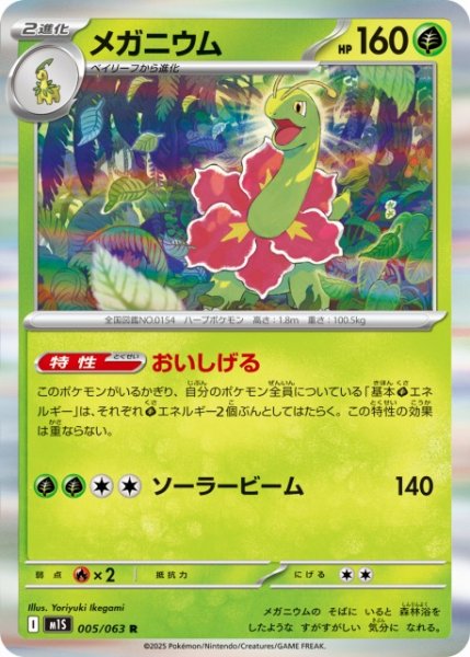 画像1: 【ポケカ】メガニウム【R】M1S 005/063 (1)