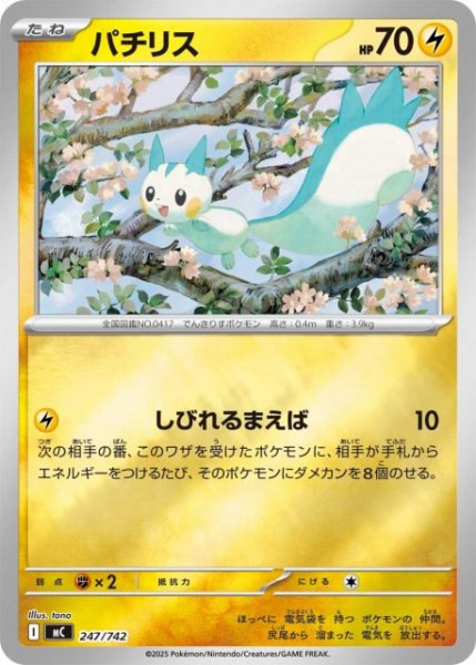 画像1: 【ポケカ】パチリス【ミラー】MC 247/742 (1)