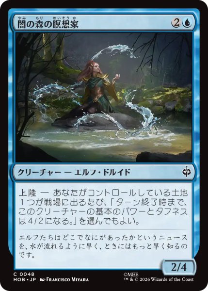 画像1: 【MtG】闇の森の瞑想家【C】HOB-0048 (1)