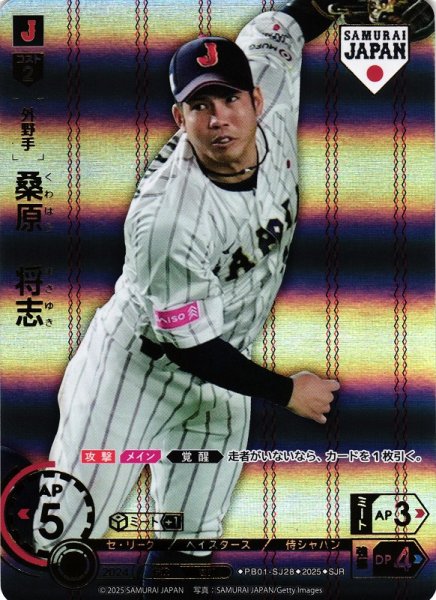 画像1: 【DO】[外野手]桑原　将志(ホーム背景)【SJR】PB01-SJ28[ベイスターズ] (1)