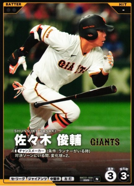 画像1: 【プロファン】佐々木 俊輔【N】BBC01-058 (1)