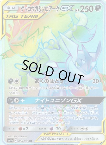 画像1: 【ポケカ】ゲッコウガ＆ゾロアークGX【HR】SM9A-066 (1)
