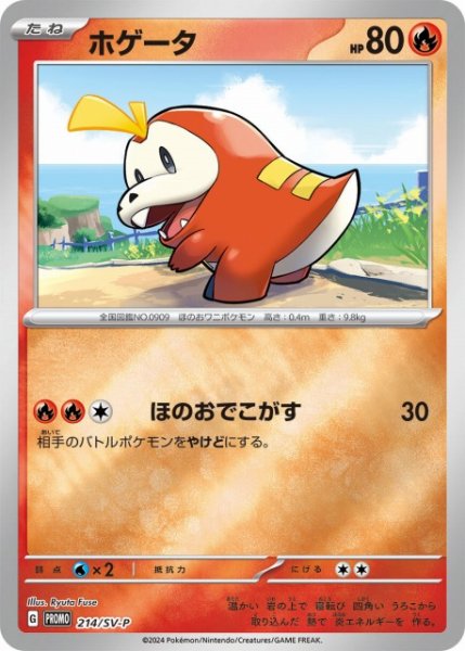 画像1: 【ポケカ】ホゲータ【ミラー】PROMO 214/SV-P (1)