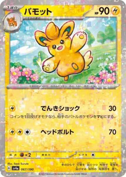 画像1: 【ポケカ】パモット【ミラー】SV4A 067/190 (1)