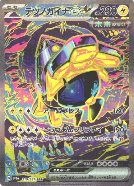 画像1: 【ポケカ】※プレイ用特価品※テツノカイナex【SAR】SV8A-210 (1)