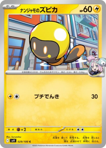 画像1: 【ポケカ】ナンジャモのズピカ【C】SV9 029/100 (1)