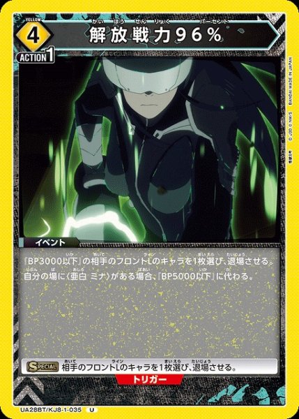 画像1: 【UA】解放戦力96％【U】UA28BT/KJ8-1-035 (1)