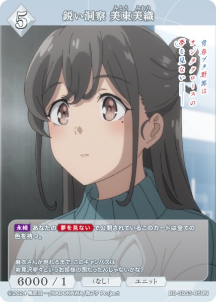 画像1: 【BDB】鋭い洞察 美東美織【N】BB-SBS3-050N (1)