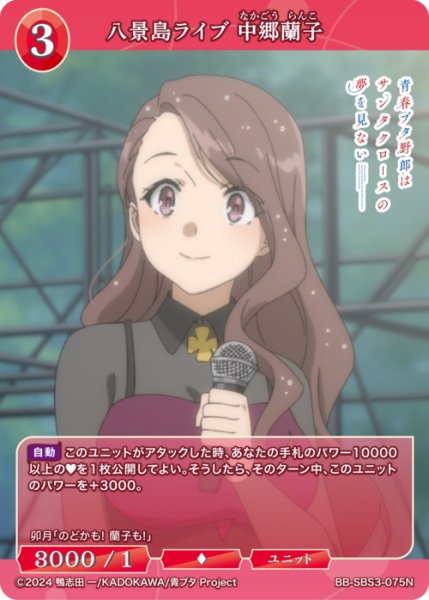 画像1: 【BDB】八景島ライブ 中郷蘭子【N】BB-SBS3-075N (1)