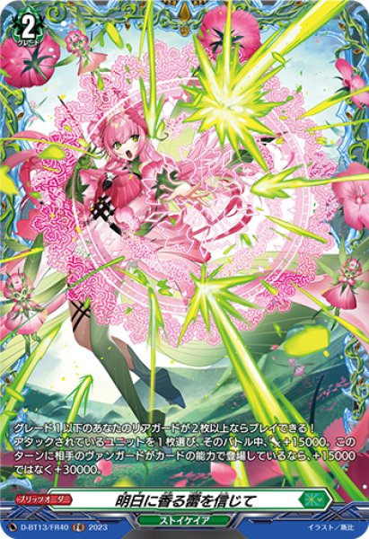 画像1: 【VG】明日に香る蕾を信じて【FR】D-BT13/FR40『ストイケイア』 (1)