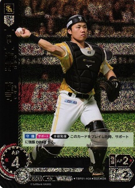 画像1: 【DO】[捕手]海野　隆司【OR】TBP01-H34[ホークス] (1)