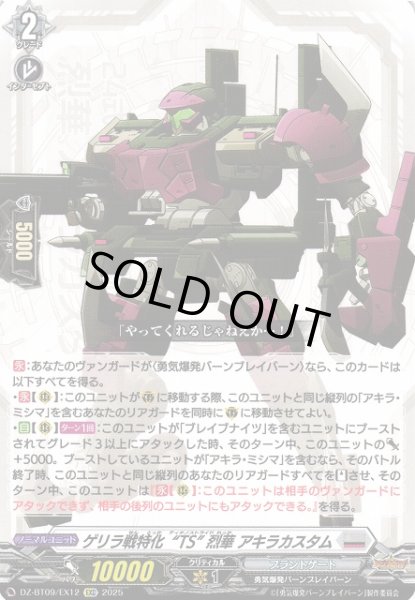 画像1: 【VG】ゲリラ戦特化“TS” 烈華 アキラカスタム【EXC】DZ-BT09/EX12『ブラントゲート』 (1)