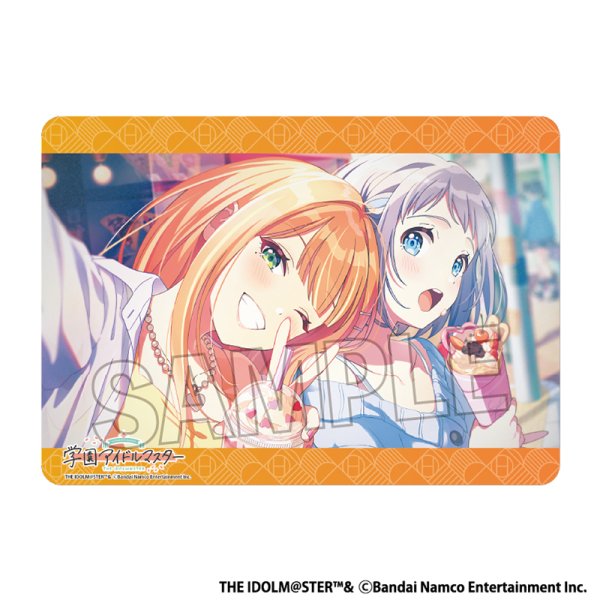 画像1: 【プレイマット】イラストプレイマットNT 学園アイドルマスター おいしい顔、いただき〜！ [3月] (1)