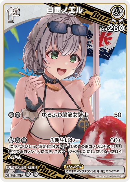 画像1: 【ホロカ】白銀ノエル〔illust:ぷらこ/hEB01収録〕【RR】hBP02-017 (1)