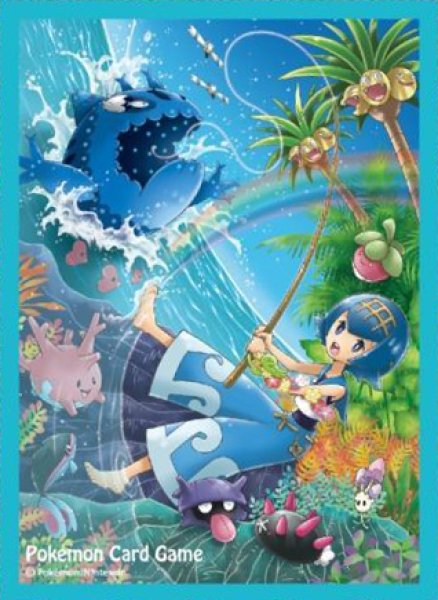 画像1: 【ポケカサプライ】[スリーブ]デッキシールド 『スイレン&ヨワシ』【64枚入り】 (1)