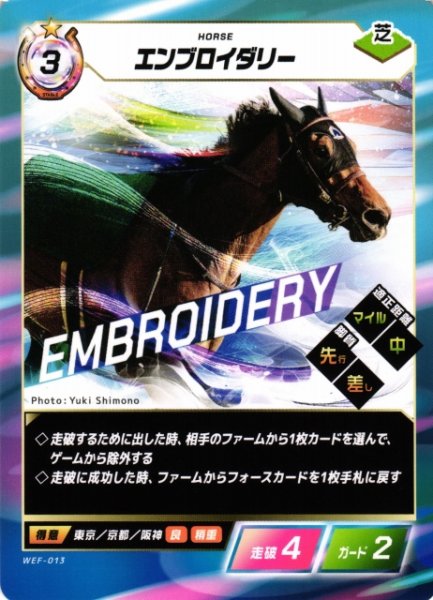 画像1: 【競馬】エンブロイダリー【N】WEF-013 (1)