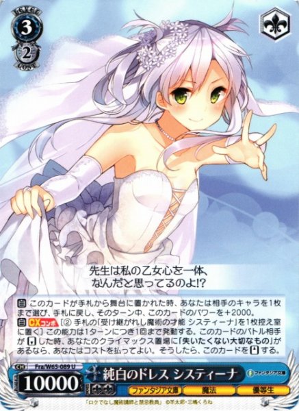 画像1: 【WS】純白のドレス システィーナ【U】Fra/W65-089 (1)
