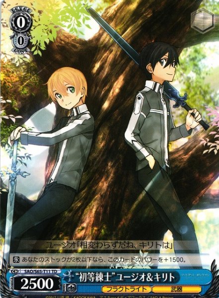 画像1: 【WS】“初等練士”ユージオ&キリト【TD】SAO/S65-T11 (1)