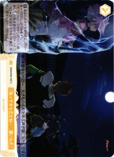 画像1: 【WSR】『失ってからだとね…　遅いんだ』【C】OS09/R09-025 (1)