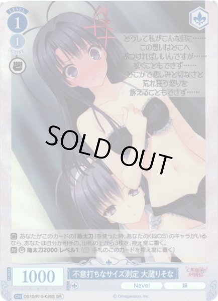 画像1: 【WSR】不意打ちなサイズ測定 大蔵りそな【SR】OS10/R10-095S (1)