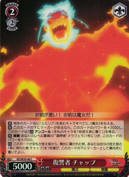 画像1: 【WS】復讐者 チャップ(foil)【C】RZ/SE35-48 (1)