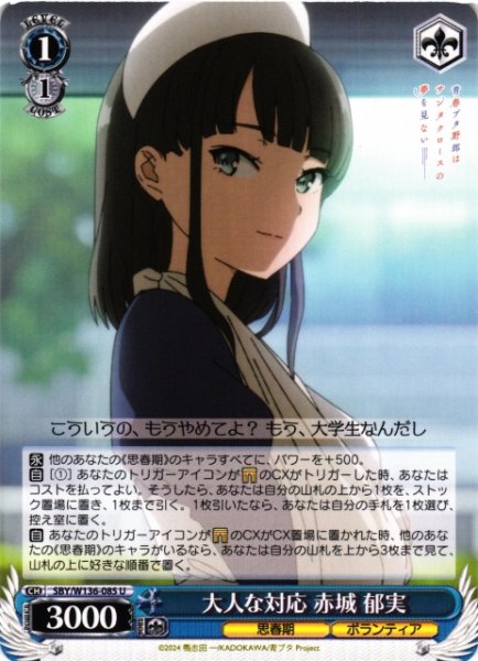 画像1: 【WS】大人な対応 赤城 郁実【U】SBY/W136-085 (1)
