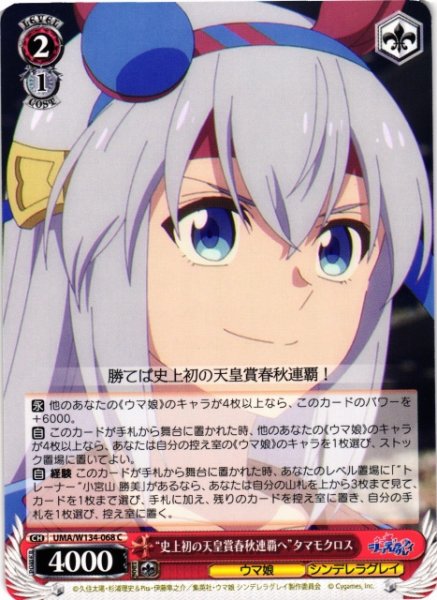 画像1: 【WS】“史上初の天皇賞春秋連覇へ”タマモクロス【C】UMA/W134-068 (1)