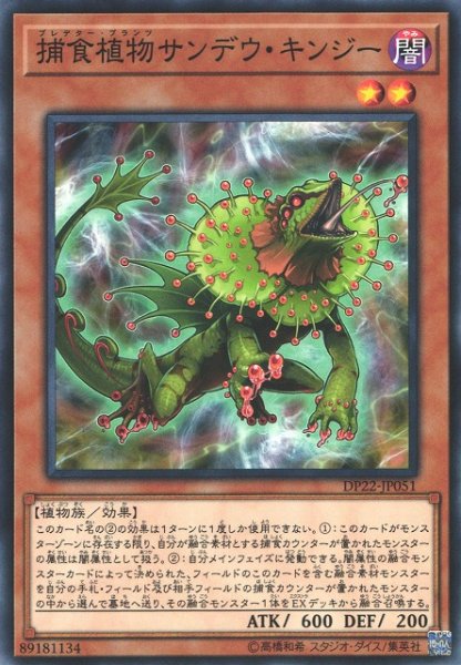 画像1: 【遊戯】捕食植物サンデウ・キンジー【ノーマル/効果】DP22-JP051 (1)