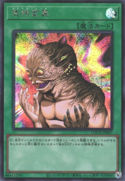 画像1: 【遊戯】突然変異【シークレット/魔法】LOCH-JP067 (1)