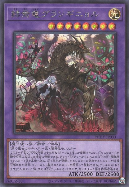 画像1: 《キズ特価品》【遊戯】赫焉竜グランギニョル【シークレット/融合】PHHY-JP033 (1)
